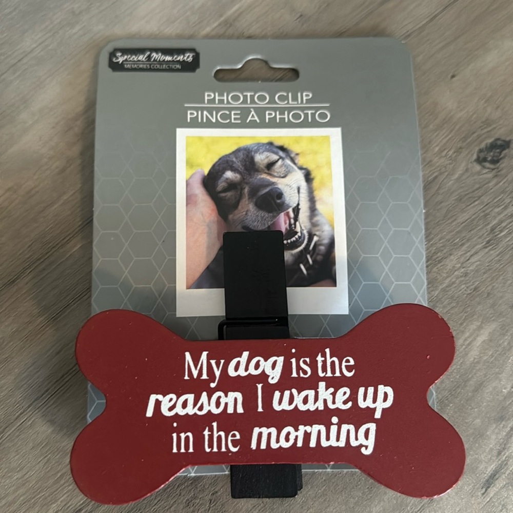 NWT wooden  photo clip